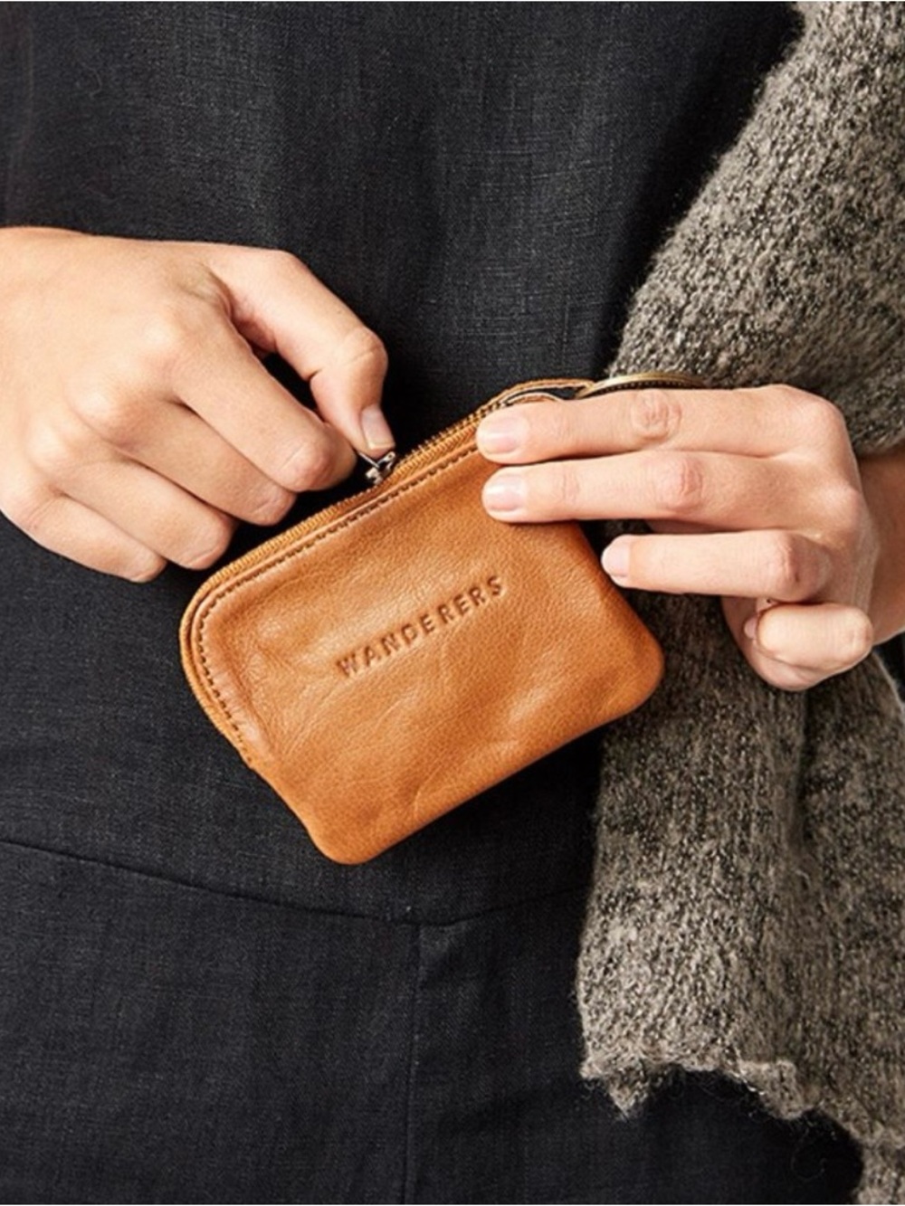 Wanderers Tan Leather Card Wallet